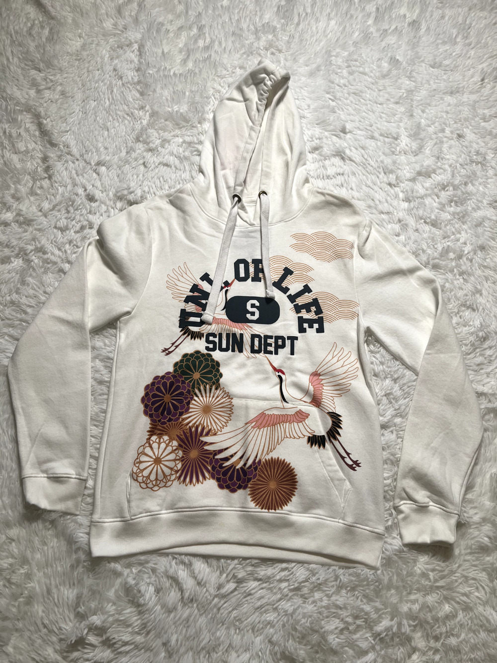 Blind Rooster Graphic Hoodie Size S
